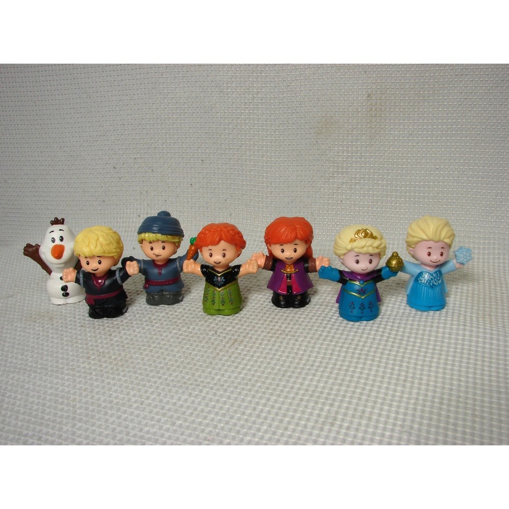 Lot 7 Disney Frozen Little People Figures Anna Elsa Olaf Kristoff Toys Mattel